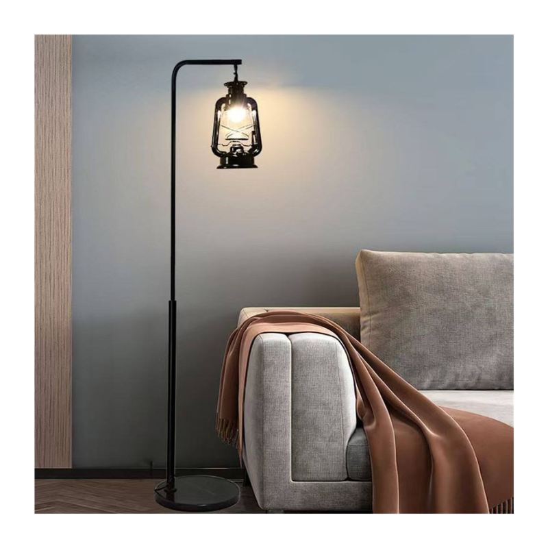 Hanging Lantern Arc Floor Lamp